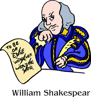 william shakespeare cartoon clip art