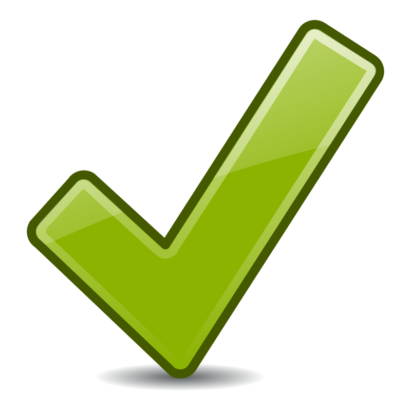 Green Checkbox Cliparts