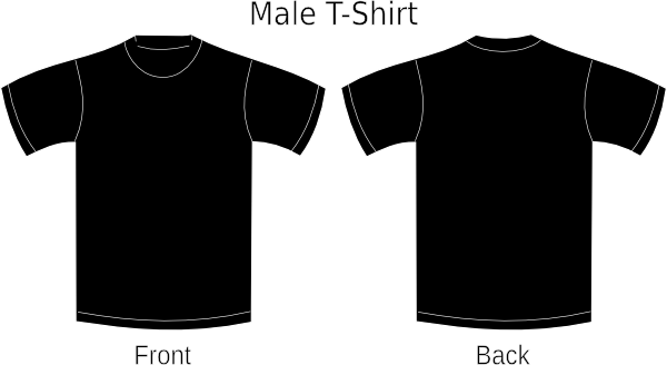 Black T Shirt Template - Clipart library - Clip Art Library