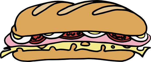 Sandwich One Clip Art at Clker