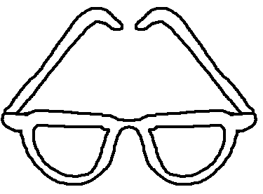 black and white sunglasses clip art