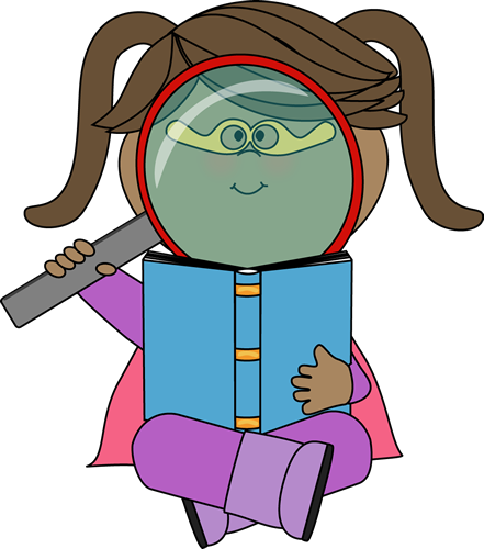 Superhero Reading Cliparts