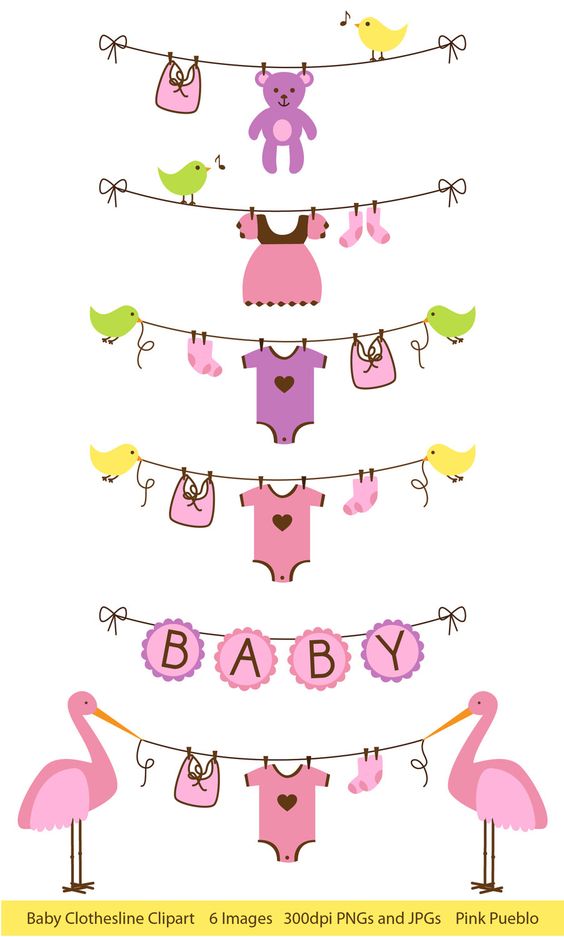 Girl Clothesline Cliparts
