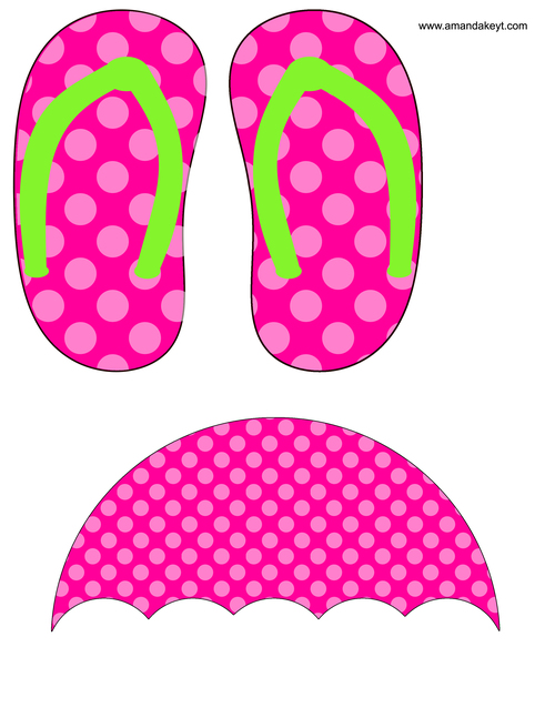 printable pool party props - Clip Art Library