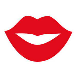 Valentine lips clip art