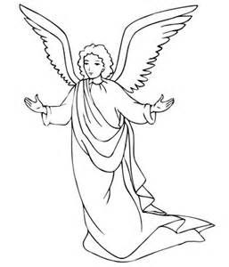 Guardian angel clipart black and white