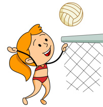 Volleyball Boy Cliparts