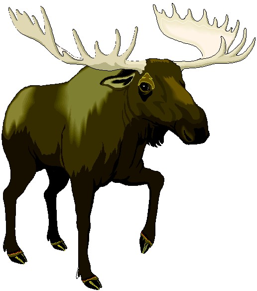 Moose Cliparts Black