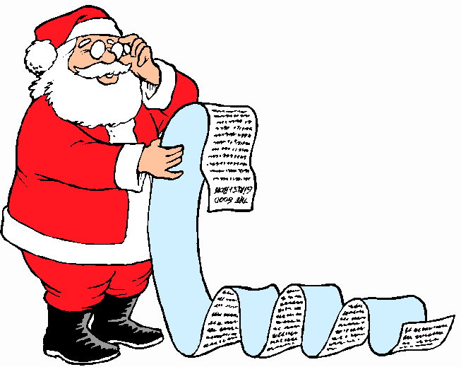 winking santa clipart borders