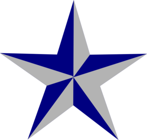Blue Star Clip Art at Clker