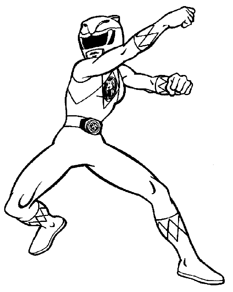 Power Rangers Black And White Clipart 