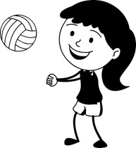 Free Black and White Sports Outline Clipart