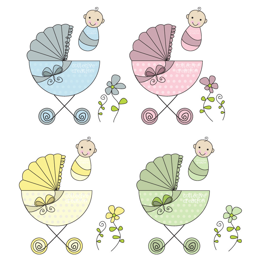 Twin Babies Cliparts
