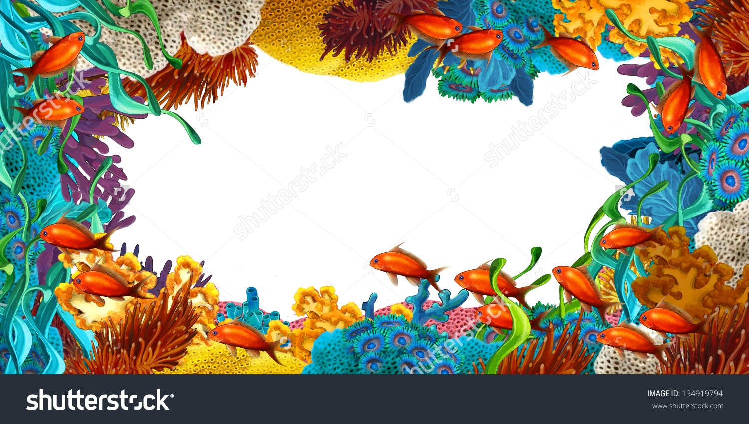 Coral Reef Background Clipart