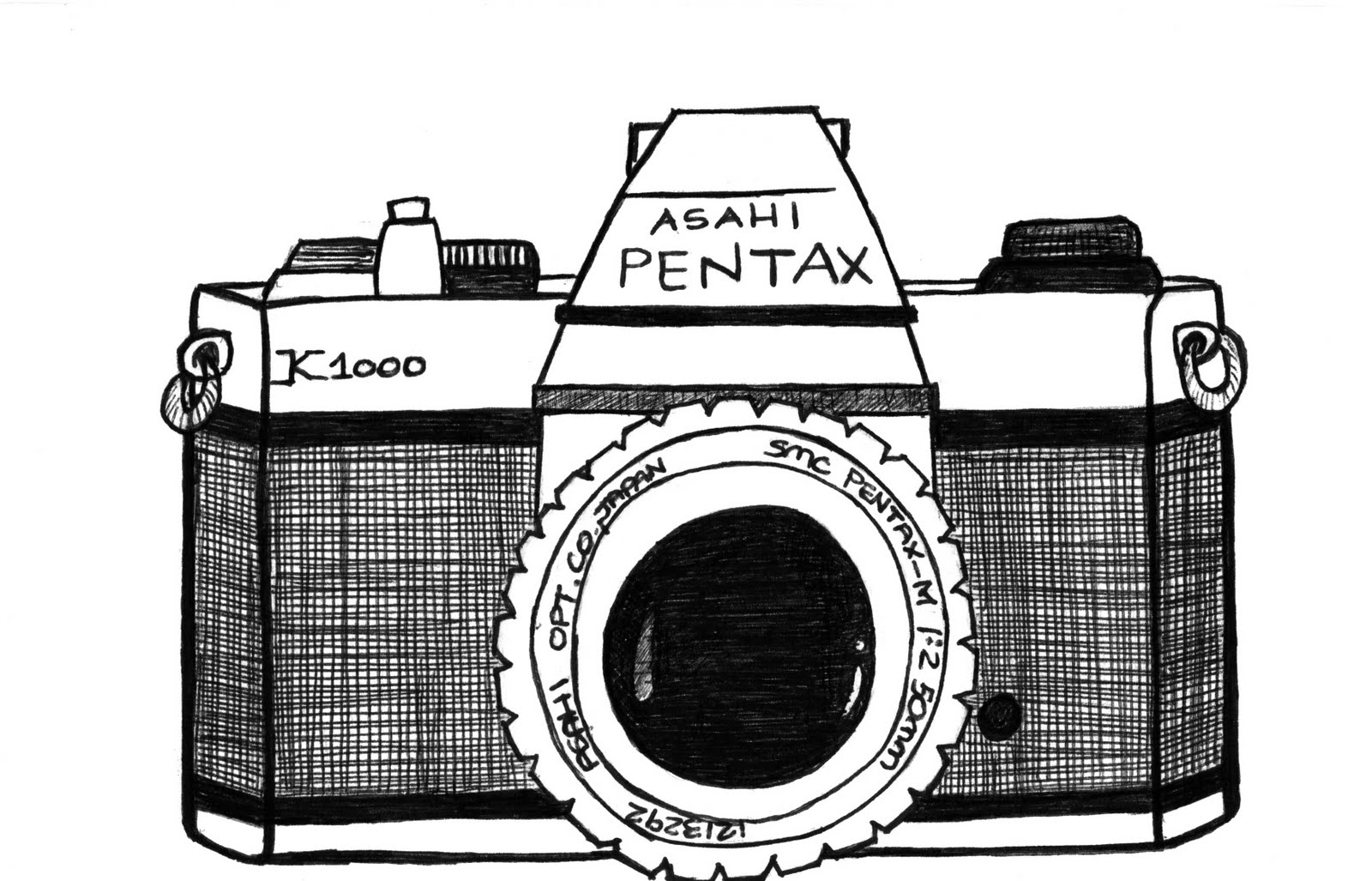 Drawing Vintage Camera Clipart