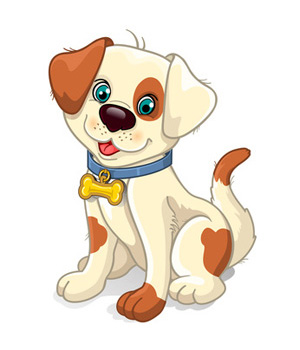 Tan Brown Cartoon Dog