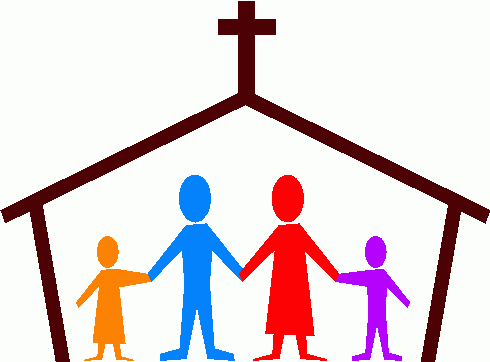 Family Baptism Cliparts