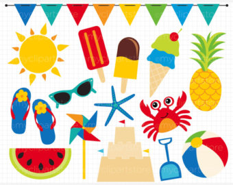 Summertime Background Cliparts