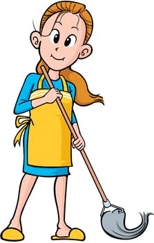 Maid Service Clip Art, Vector Maid Service