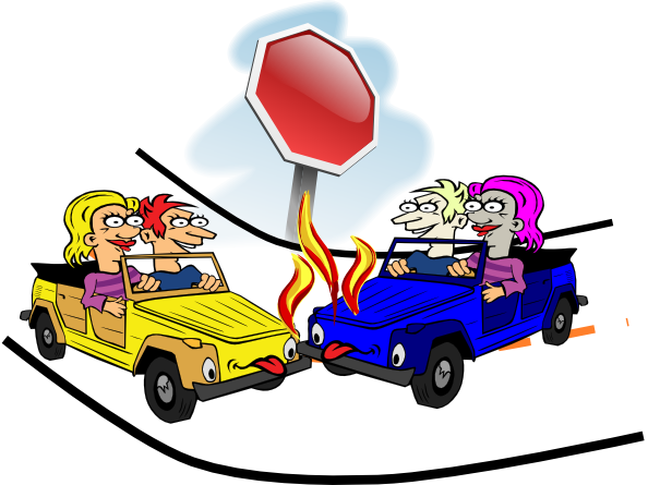 Cars Crashing Cliparts