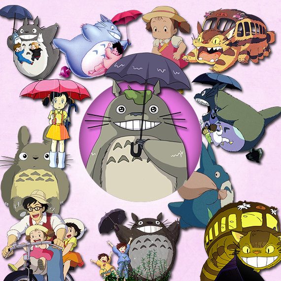 Totoro clipart PNG 300 dpi Disney Clipart by cocoPrintShop
