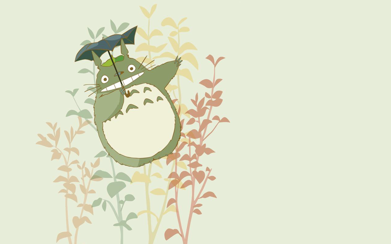 Cartoon Design Totoro 1024x768 pixel PPT Backgrounds for