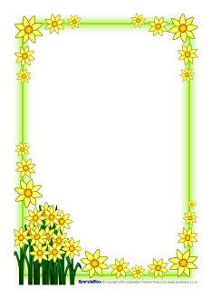 daffodil border clipart - Clip Art Library