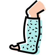 Leg Cast Clipart