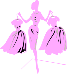 Pink Dress Cliparts
