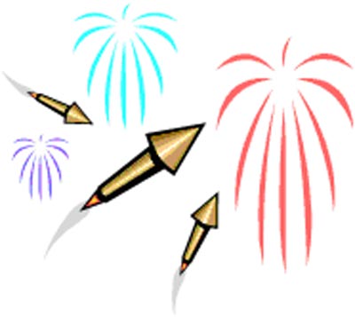 Colorful Firework Cliparts