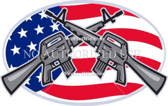 AR 15 Vector Clipart