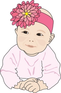 Clip Art Baby Girl Headbands Clipart