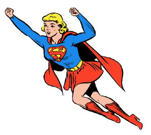 Supergirl Superwoman Cliparts