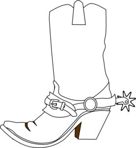 Cowboy Boot clip art