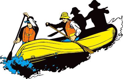 Rafting Clipart