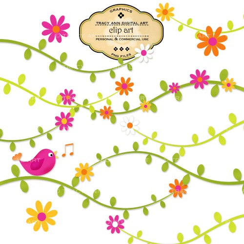 Flower Branches Cliparts