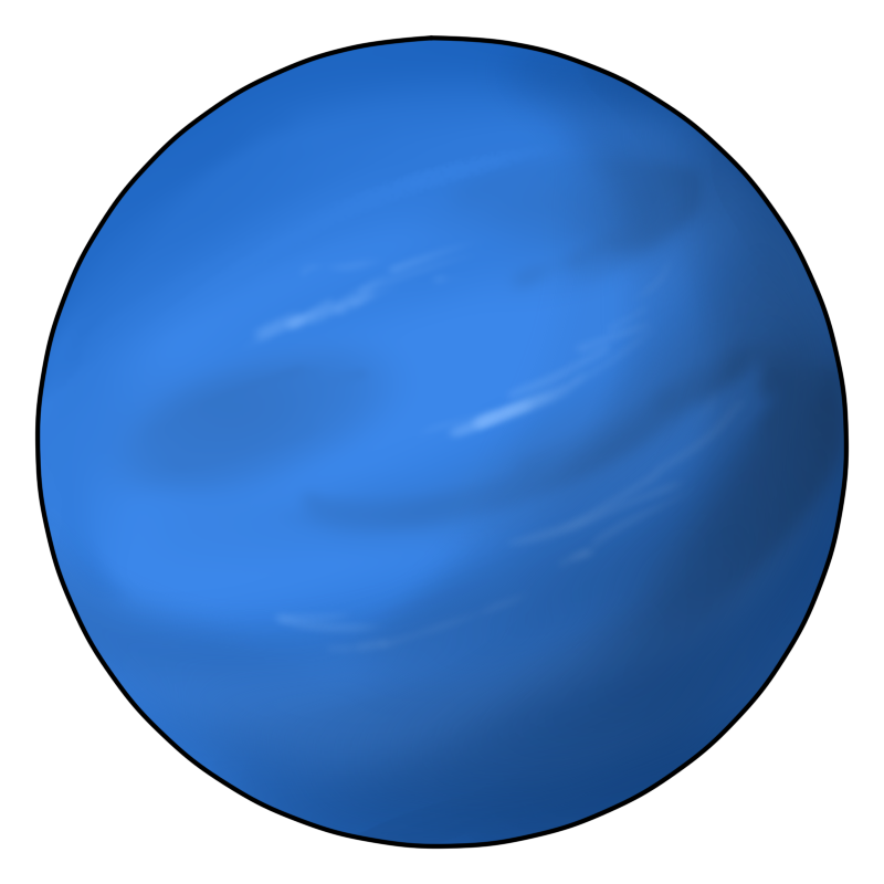 Uranus planet clipart 