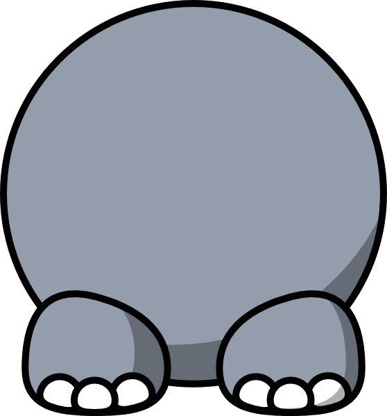 Hippo Face Cliparts