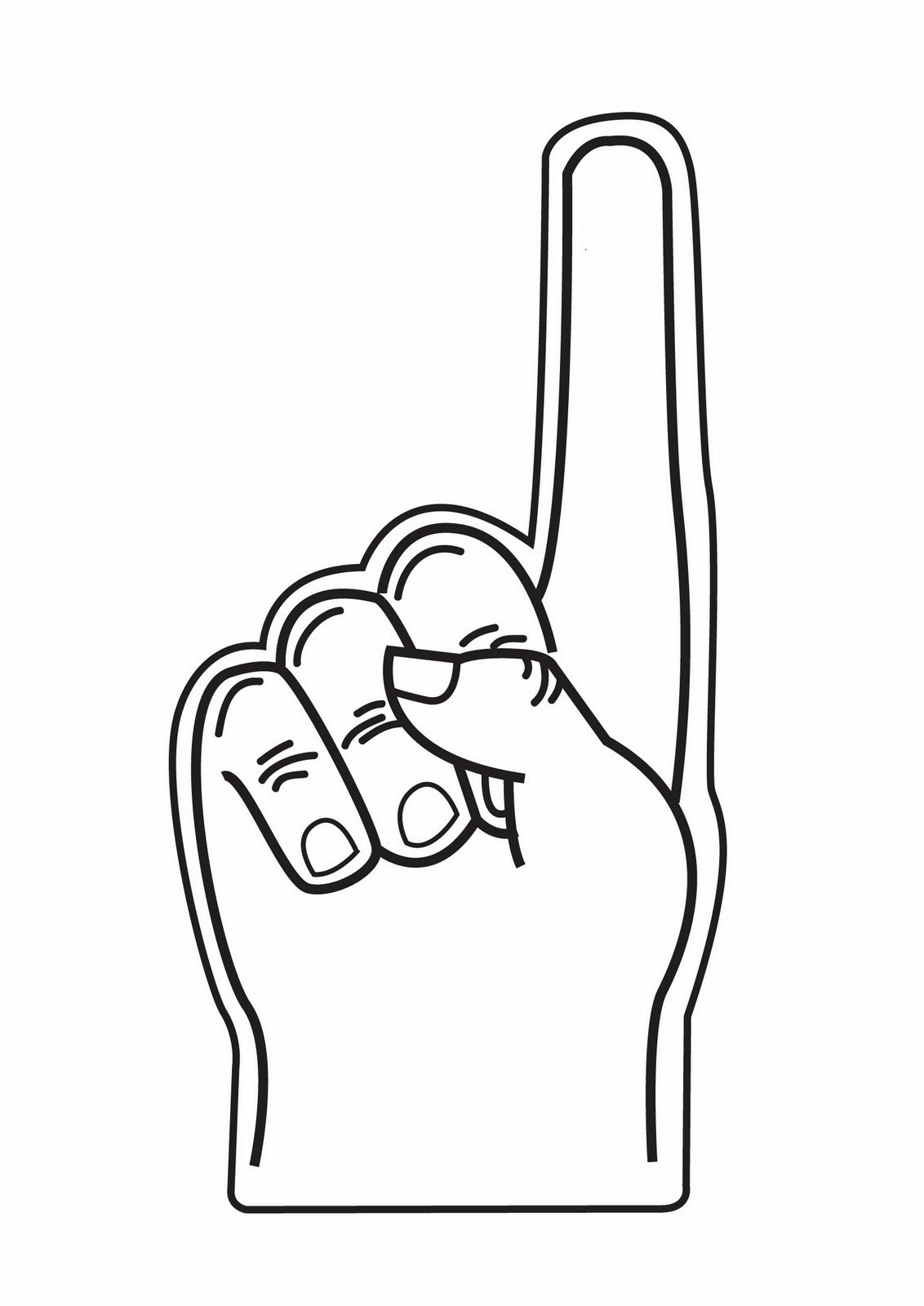 Foam Finger Clip Art