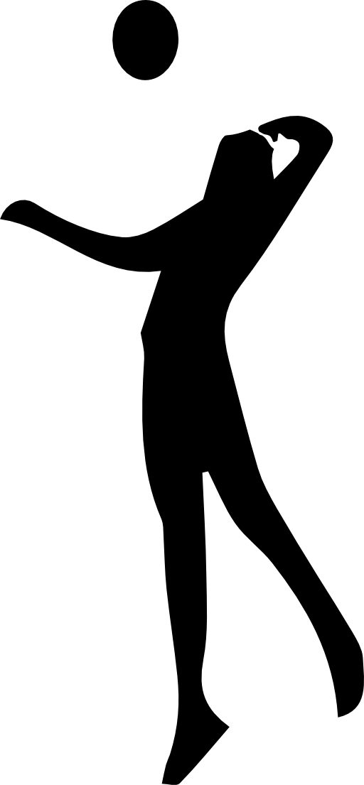 Black Volleyball Cliparts