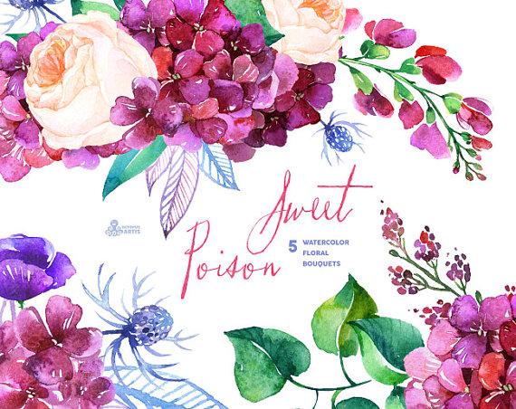 Floral Spanish Cliparts
