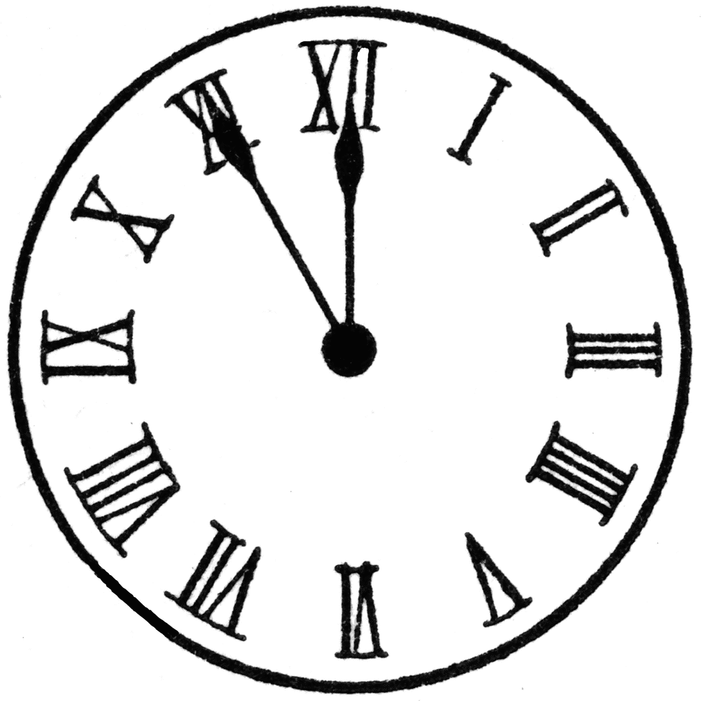 6 O'clock Cliparts