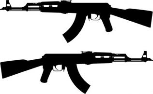Armalite M 16 Colt Ar 15 Assault Rifle Free Vectors
