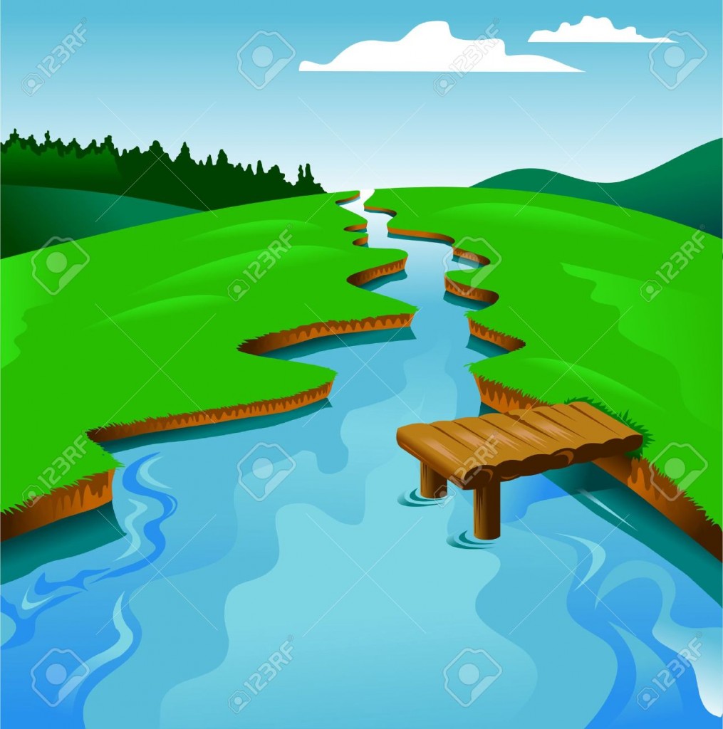 Flowing River Clipart 2 Wikiclipart - Riset