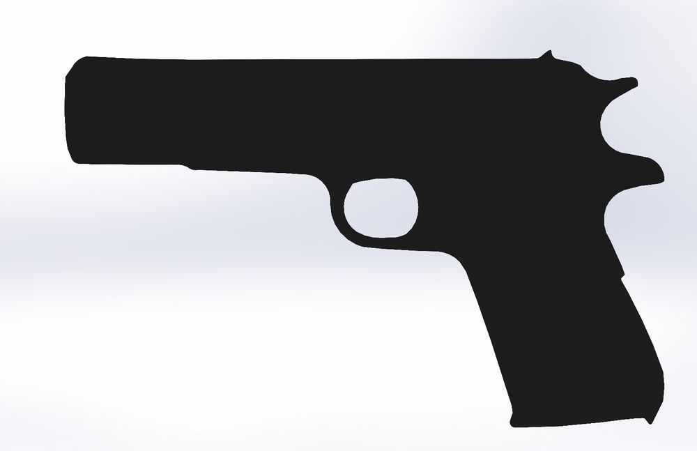 1911 Pistol Clipart 