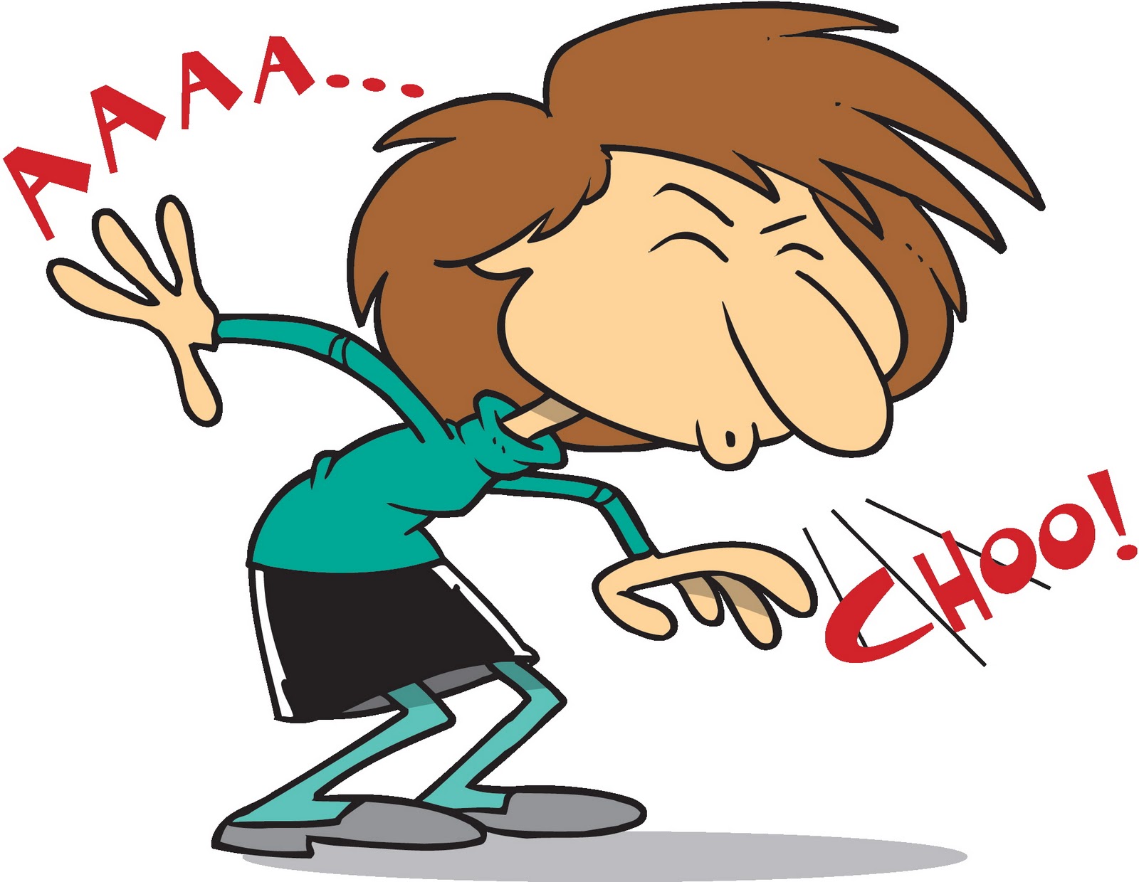 Person Coughing Clipart