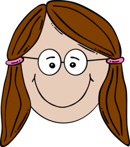 Girl Glasses Cliparts