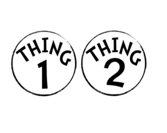 Thing 1 And Thing 2 Printable Clip Art