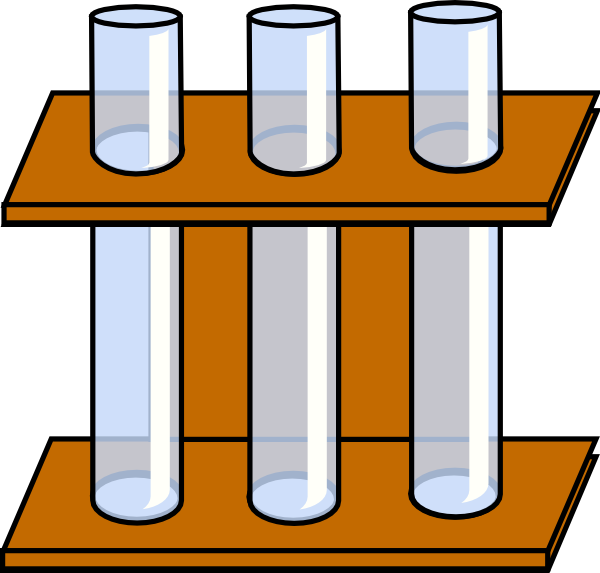 3 Science Test Tubes Clipart
