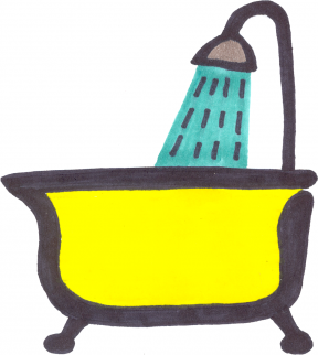 Cliparts Shower Curtain